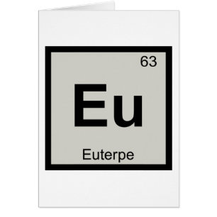 Eu - Euterpe Muze Scheikunde Periodiek Systeem Sym