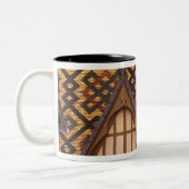 EU, Frankrijk, Bourgogne, Cote d'Or, Beaune. bedru Tweekleurige Koffiemok (Links)