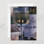 EU, Frankrijk, Chablis, lokale wijn Briefkaart (Voorkant / Achterkant)