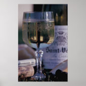 EU, Frankrijk, Chablis, lokale wijn Poster (Voorkant)