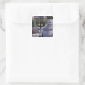 EU, Frankrijk, Chablis, lokale wijn Vierkante Sticker (Tas)