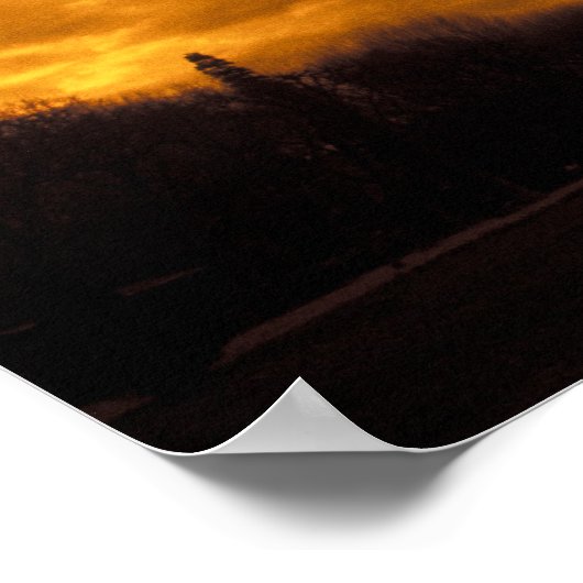 EU, Frankrijk, Parijs. Eiffel Tower. Poster (Hoek)