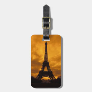 EU, Frankrijk, Parijs. Eiffeltoren. Bagagelabel
