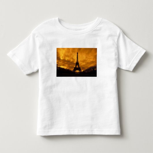 EU, Frankrijk, Parijs. Eiffeltoren. Kinder Shirts (Voorkant)