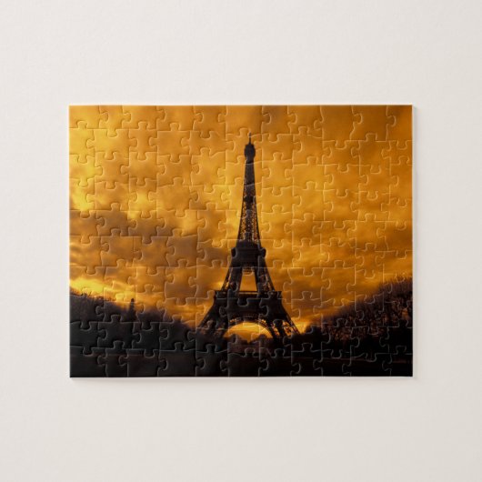 EU, Frankrijk, Parijs. Eiffeltoren. Legpuzzel (Horizontaal)