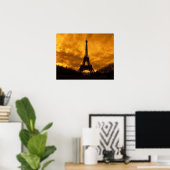 EU, Frankrijk, Parijs. Eiffeltoren. Poster (Thuiskantoor)