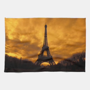 EU, Frankrijk, Parijs. Eiffeltoren. Theedoek