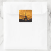 EU, Frankrijk, Parijs. Eiffeltoren. Vierkante Sticker (Tas)