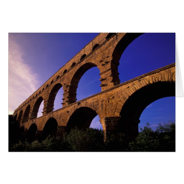 EU, Frankrijk, Provence, Gard, Pont du Gard. 3 (Voorkant Horizontaal)