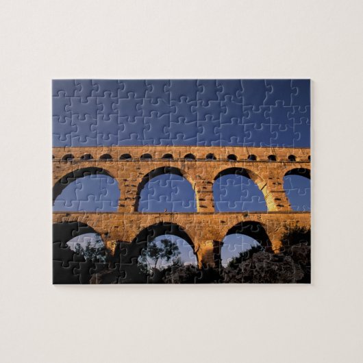 EU, Frankrijk, Provence, Gard, Pont du Gard. Romei Legpuzzel (Horizontaal)