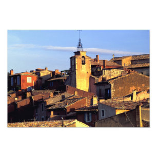 EU, Frankrijk, Provence, Vaucluse, Roussillon. 3 Foto Afdruk