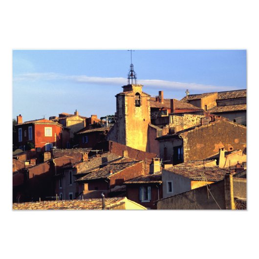 EU, Frankrijk, Provence, Vaucluse, Roussillon. 3 Foto Afdruk (Voorkant)