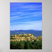 EU, Frankrijk, Provence, Vaucluse, Roussillon. Poster (Voorkant)