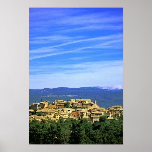 EU, Frankrijk, Provence, Vaucluse, Roussillon. Poster (Voorkant)