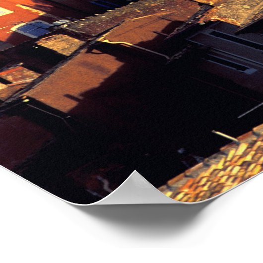 EU, Frankrijk, Provence, Vaucluse, Roussillon. Poster (Hoek)