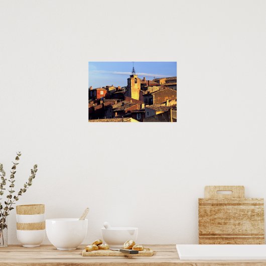 EU, Frankrijk, Provence, Vaucluse, Roussillon. Poster (Keuken)