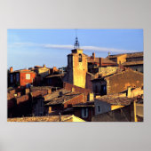 EU, Frankrijk, Provence, Vaucluse, Roussillon. Poster (Voorkant)