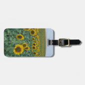 EU, Frankrijk, Provence, Zonnebloemveld Bagagelabel (Voorkant horizontaal)