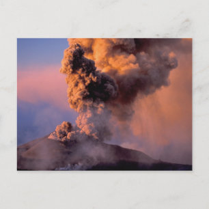 EU, Italië, Sicilië, Mt. Etna top vent Briefkaart