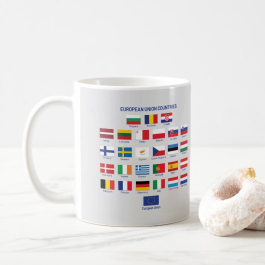 EU - landen Koffie - Mok (Met donut)