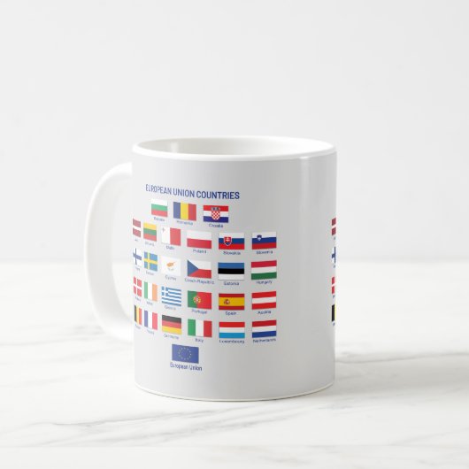 EU - landen Koffie - Mok (Voorkant links)