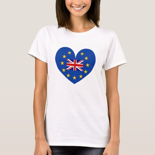 EU-lidmaatschap referendum shirt tegen borstkanker (Voorkant)
