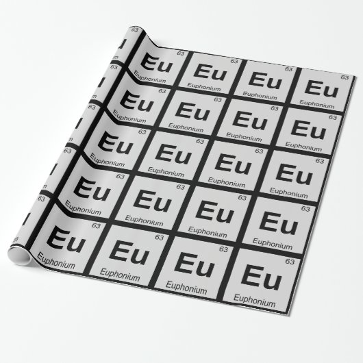 eu - Periodieke Tabel voor de bioscoopindustrie in Cadeaupapier (Uitgerold)