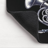 Eu Phoned Funny Euphonium Frog Music Band Pun Muismat (Hoek)