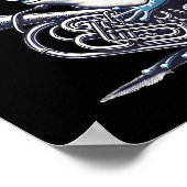 Eu Phoned Funny Euphonium Frog Music Band Pun  Poster (Hoek)