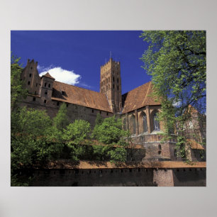 EU, Polen, Pommeren, Malbork. Europa's grootste Poster