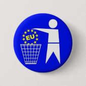 EU-Protest Ronde Button 5,7 Cm (Voorkant)