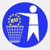 EU-Protest  Sticker (Voorkant)