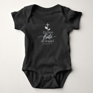 Eu Sou Fruto de Oração Body Cristão para Bebê – Romper