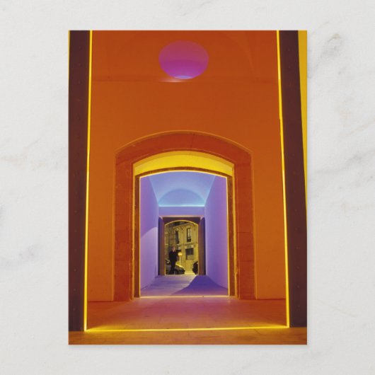 EU, Spanje, Barcelona. Lit-deur nabij Picasso Briefkaart (Voorkant)