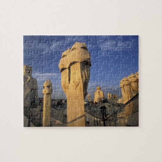 EU, Spanje, Catalonië, Barcelona. Antonio Gaudi's Legpuzzel (Horizontaal)