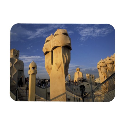 EU, Spanje, Catalonië, Barcelona. Antonio Gaudi's Magneet (Horizontaal)