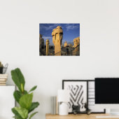 EU, Spanje, Catalonië, Barcelona. Antonio Gaudi's Poster (Thuiskantoor)
