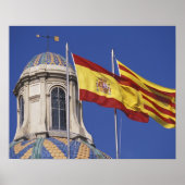 EU, Spanje, Catalonië, Palau de la Generalitat. Poster (Voorkant)