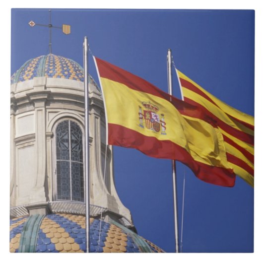 EU, Spanje, Catalonië, Palau de la Generalitat. Tegeltje (Voorkant)