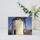 EU, Spanje, Consuegro, La Mancha. Windmolens en Briefkaart (Staand voorkant)