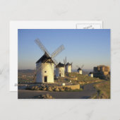 EU, Spanje, La Mancha, Consuegra. Windmolens en Briefkaart (Voorkant / Achterkant)