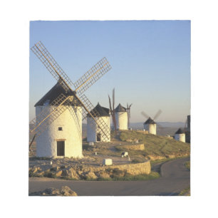 EU, Spanje, La Mancha, Consuegra. Windmolens Notitieblok