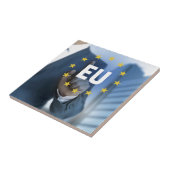 EU-touchscreen Tegeltje (Zijkant)