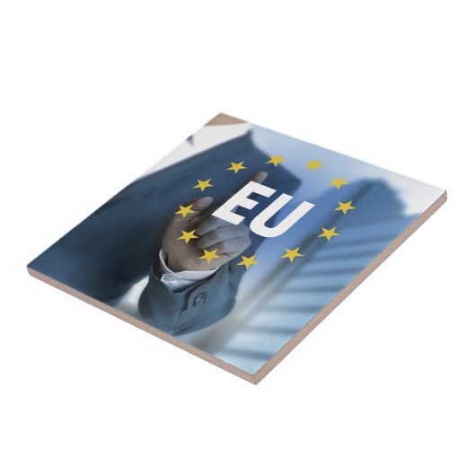 EU-touchscreen Tegeltje (Zijkant)