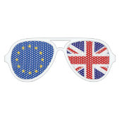 EU VK referendum BREXIT stemmende partij tinten Aviator Zonnebril (Voorkant)