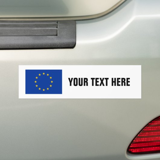 EU-vlag: aangepaste bumperstickers (Op auto)