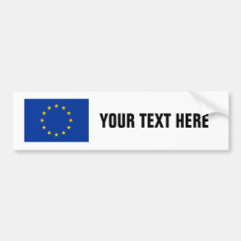 EU-vlag: aangepaste bumperstickers