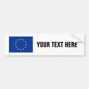EU-vlag: aangepaste bumperstickers