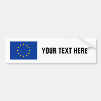 EU-vlag: aangepaste bumperstickers