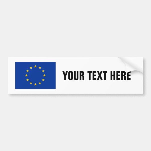 EU-vlag: aangepaste bumperstickers (Voorkant)